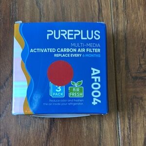 NWOT PurePlus Multi-Media Activated Carbon Air Filters AF004, 3 Pack Air Fresh